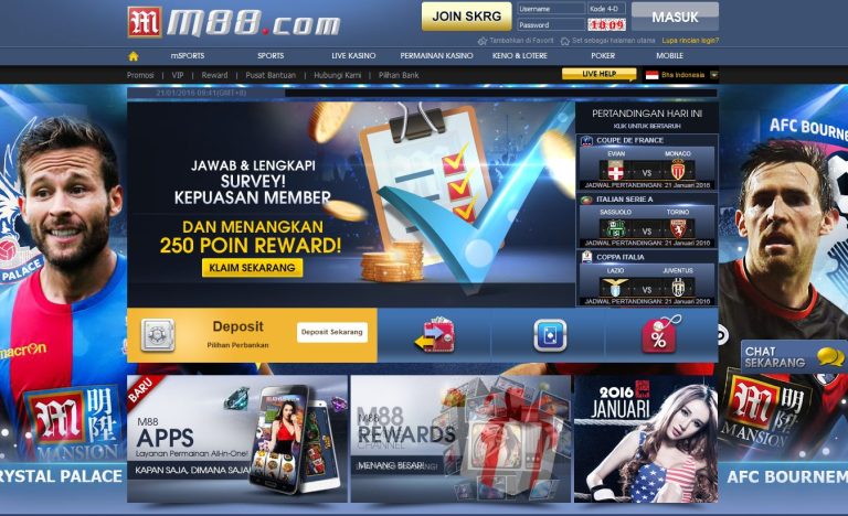 Online Sports Betting Platforms on the M88 Website